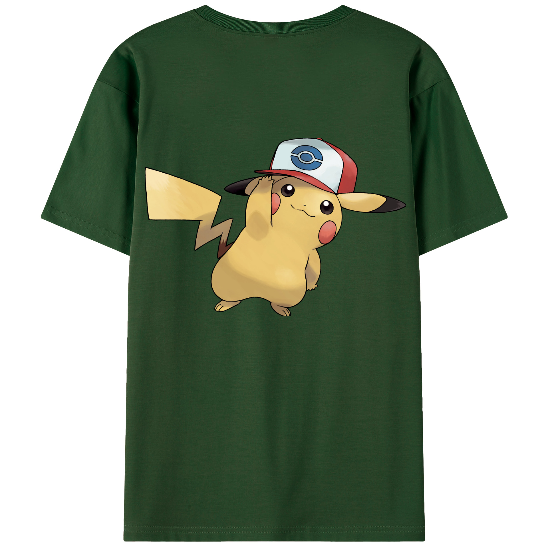（画像用） ポケットモンスター Pokémon 綿100％半袖Tシャツ（背面プリント）